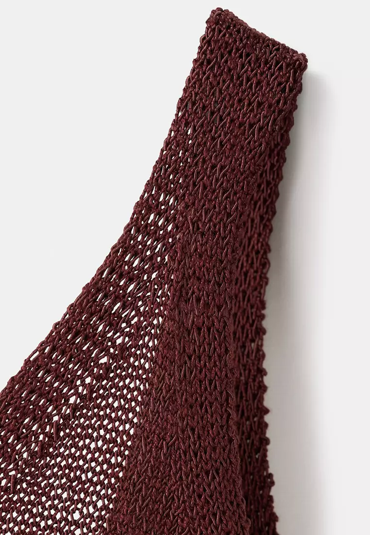 V-Neck Knitted Dress