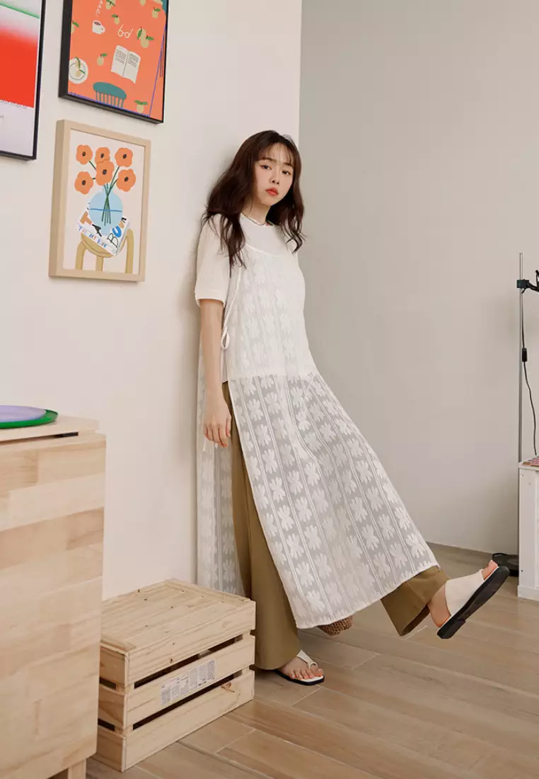Wrinkle-Resistant Drawstring Trousers [BA7714]
