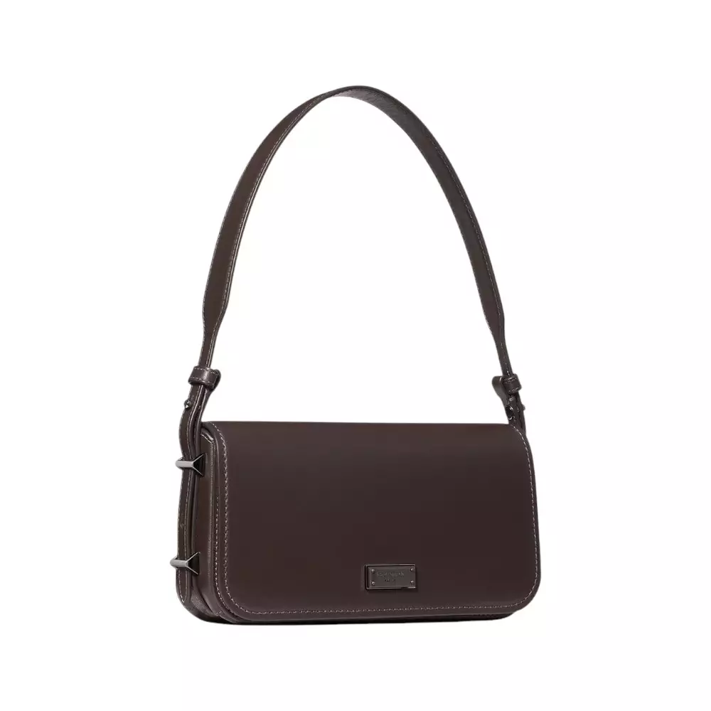 [7.7 SALEBRATION] Liv Small East West Shoulder Bag Hot Fudge