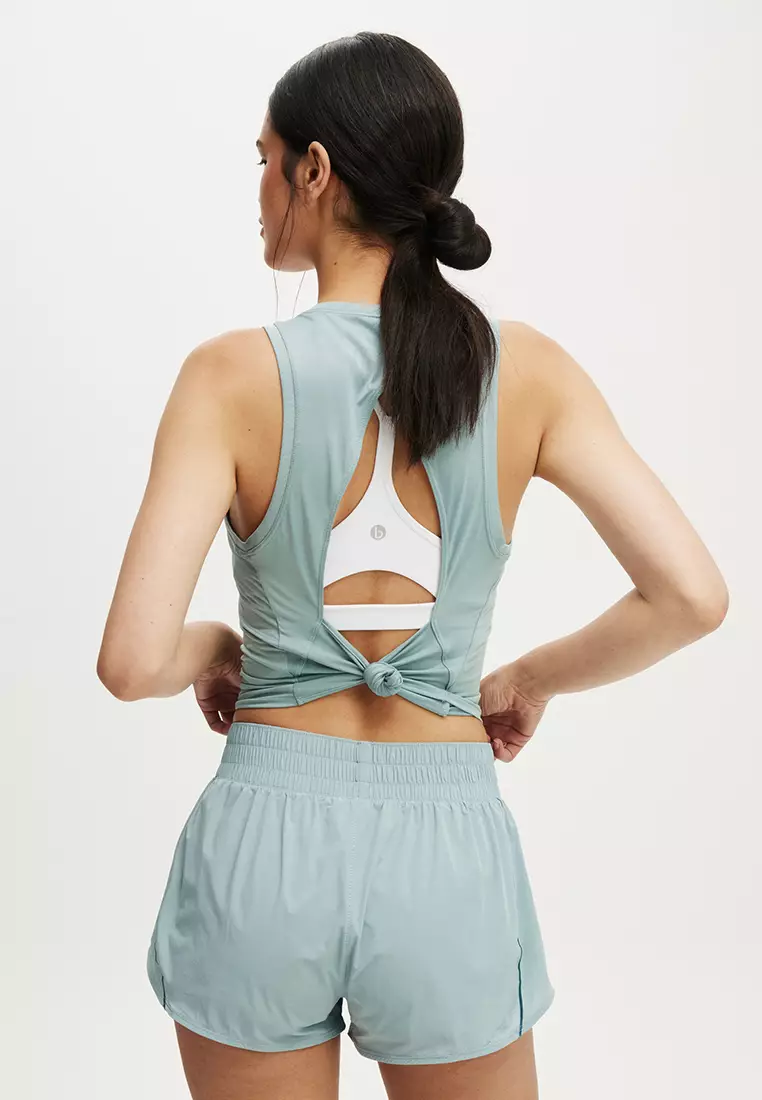 Active Open Back Muscle Tank Top