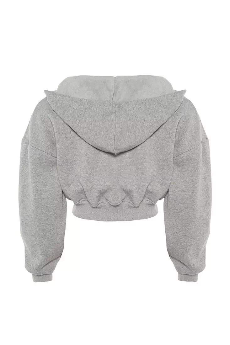 Hooded Crop Sweatshirt