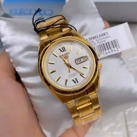 Seiko5 SNKL58K1 rantai kuning cowok