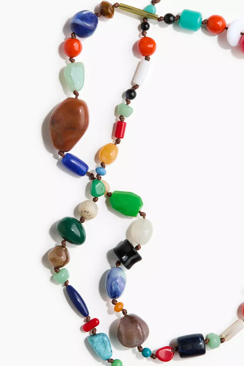 Long beaded necklace