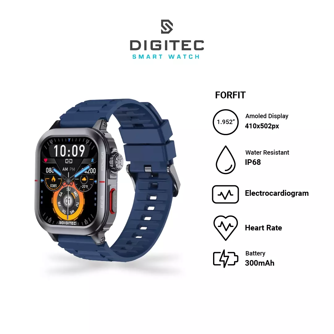 Jam Tangan Smartwatch Digitec FORFIT Amoled Original