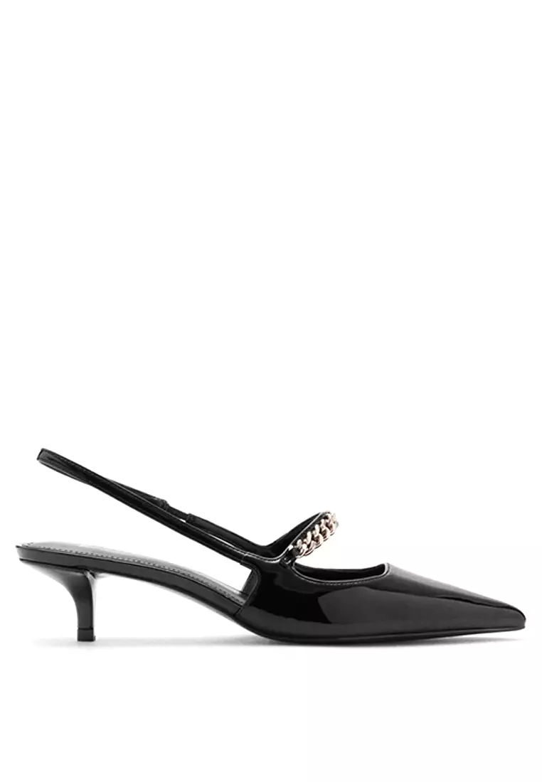Discount on Mango  shoes - SKU: Heeled Shoes with Link Straps
