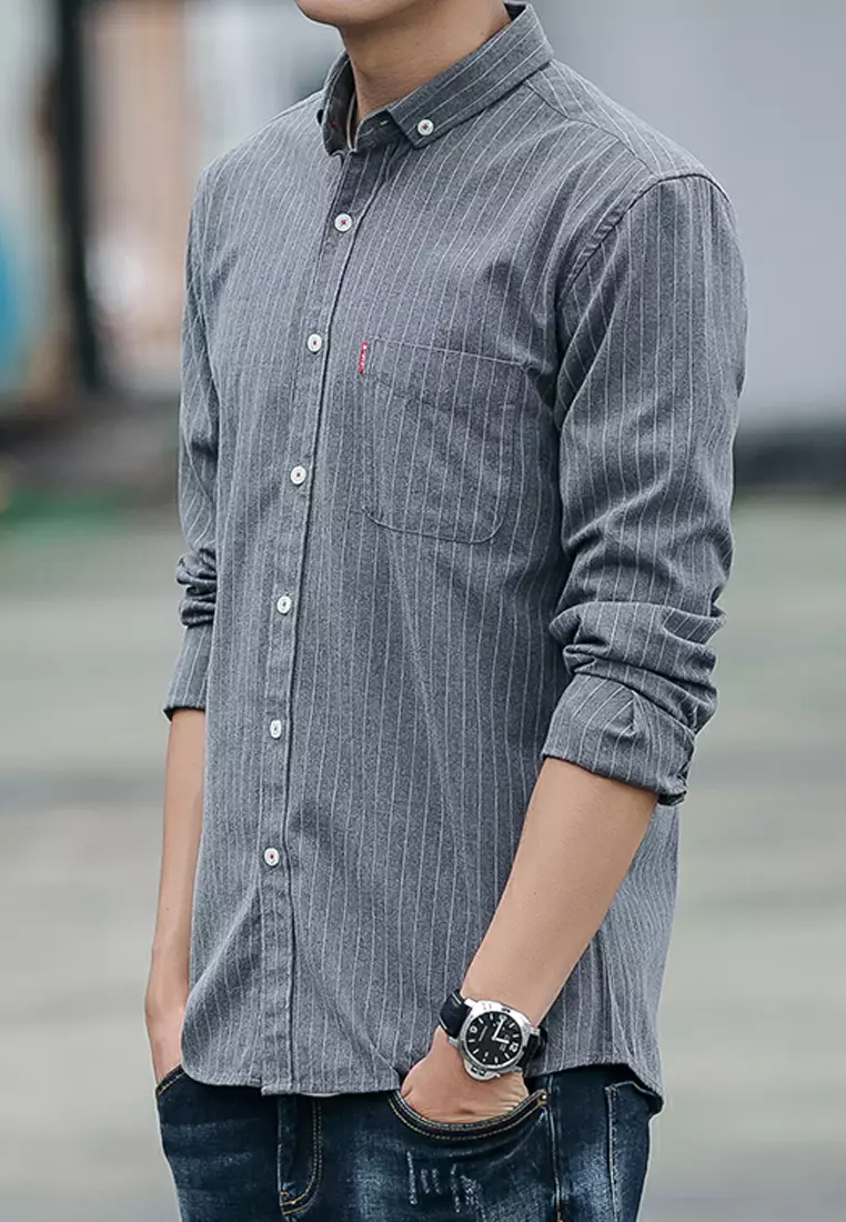 Slim Stripe Long Sleeved Shirt C1620