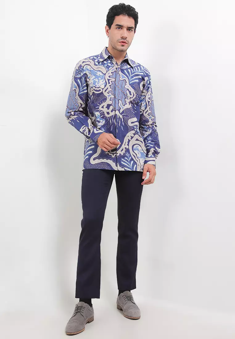 Arkana Shirt Kemeja Batik Pria Panjang