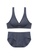 ZITIQUE blue Women's Minimalist Plain Seamless Lingerie Set (Bra and Underwear) - Blue BA68EUS6FC8EFBGS_1