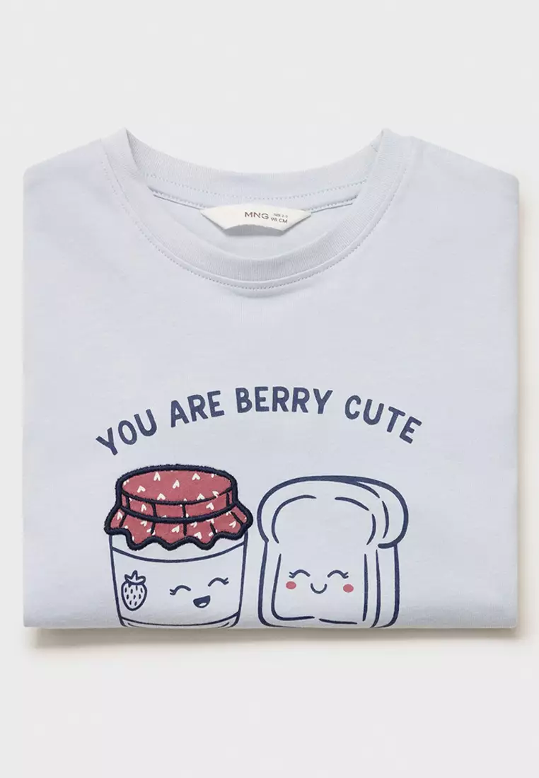 Embossed Detail Printed T-Shirt