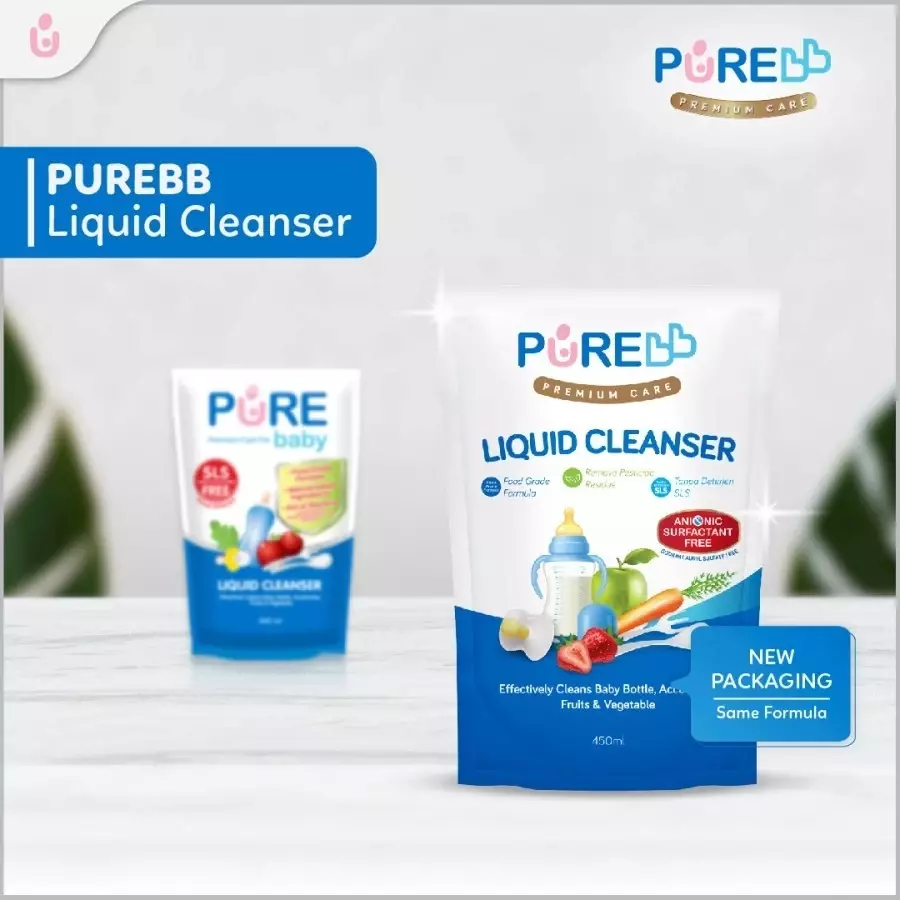 Pure BB Combo Buy 2 Free 1 - Pure BB Liquid Cleanser Refill - 700 ml Sabun Cuci Botol