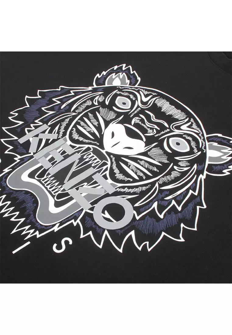 T-shirts Kenzo - Tiger black T-shirt - F965TS0504YA99