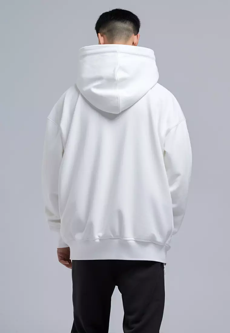 MOA69 Hoodies Premium ScubaLux Anti Kusut Waterproof "Not Hoodie" Putih