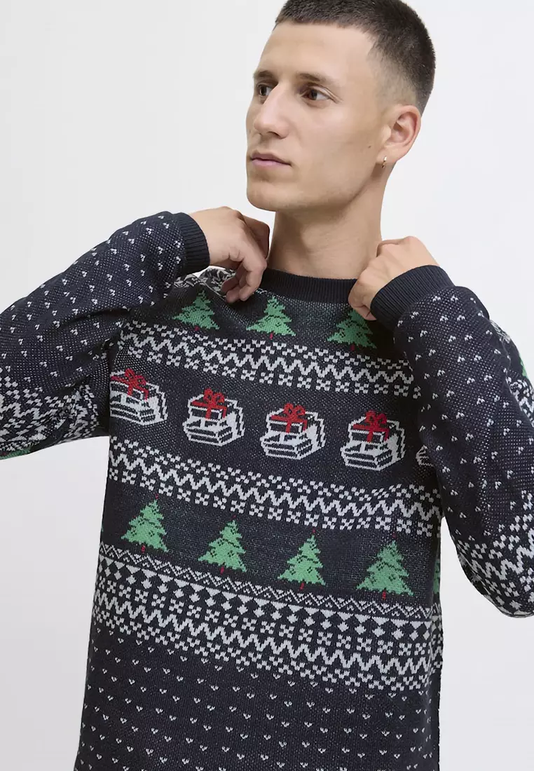 Christmas Knit Crew Neck Sweater