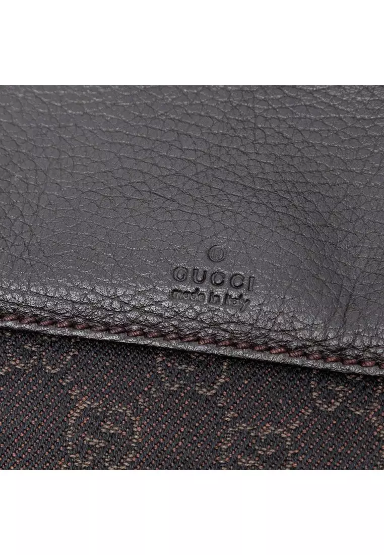Pre-Loved Gucci Gg Denim Tote