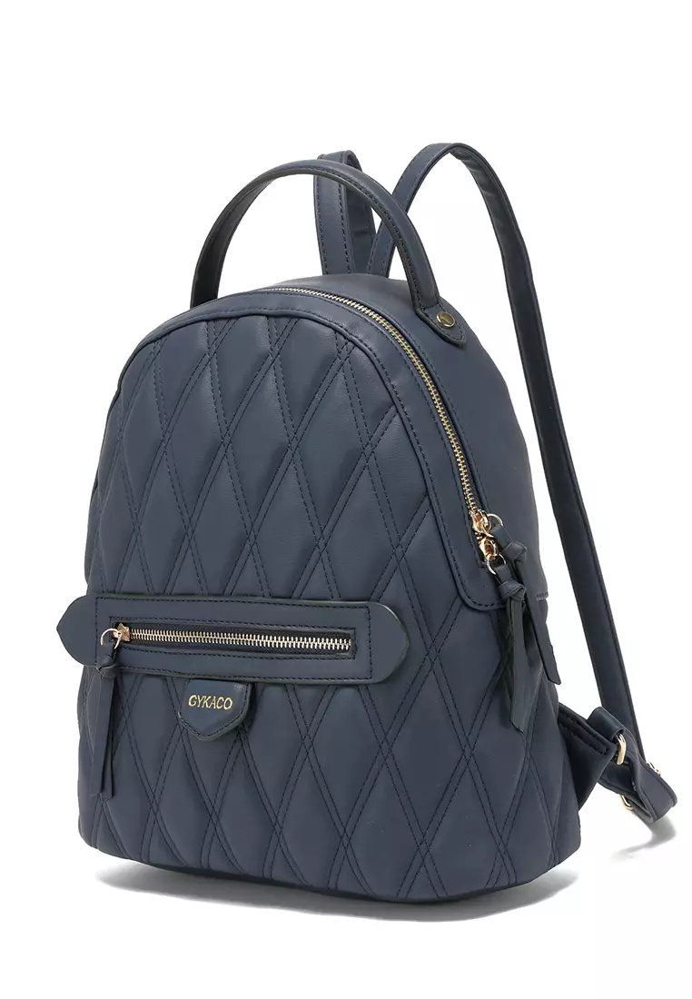 GYKACO ANSARA Navy Blue - Tas Ransel Wanita - Fashion Backpack (IMPORT)