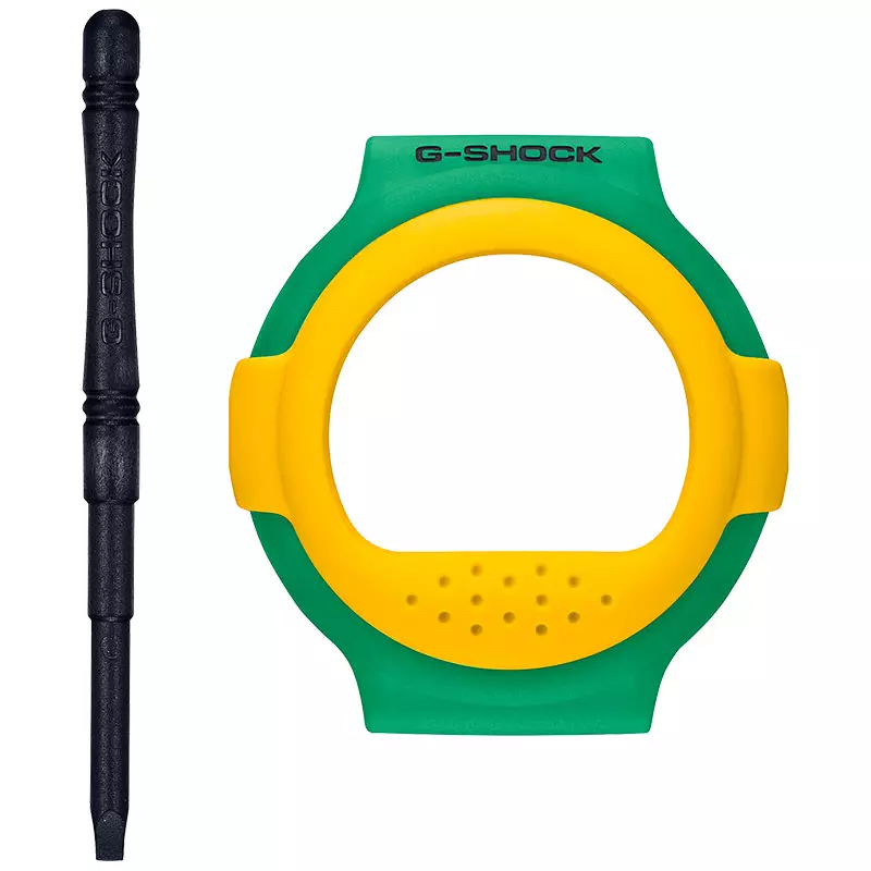 Jam Tangan Pria Casio G-Shock G-B001RG-3DR Jason Retro Video Game Series Digital Dial Green Resin Band