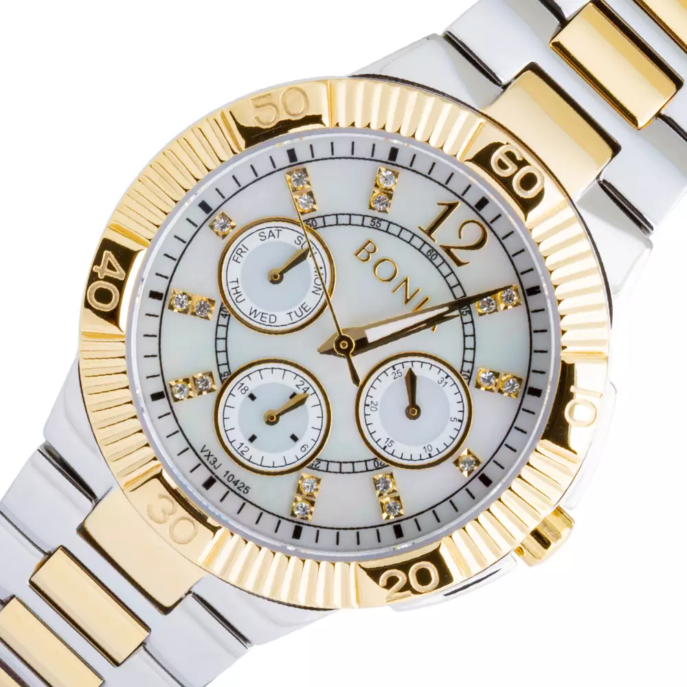 Bonia - BP10425-2155 - Jam Tangan Wanita - Silver Gold