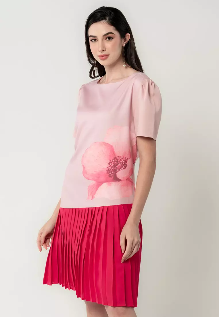 Paper dolls pink floral dress sales