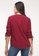 Bossini Ladies red Woven Plain Rayon 3/4"blouse C4B78AAB153110GS_2