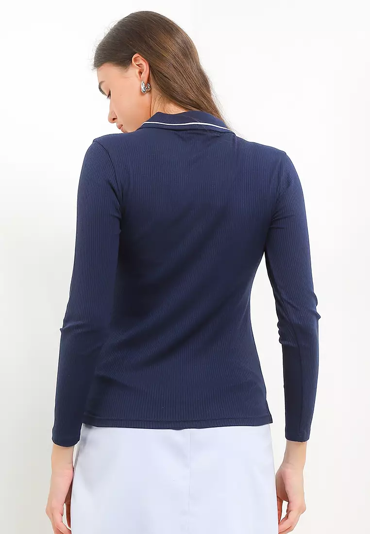 Polyn Ls Polo Rib Ls Polo Shirt