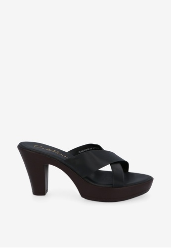 Buy Carlo Rino Black Starstruck Diva 3 1 2 Open Toe Heels 2021 Online Zalora Singapore