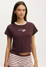 Licensed Sanrio/Hello Kitty Book Bag Chocolate Plum