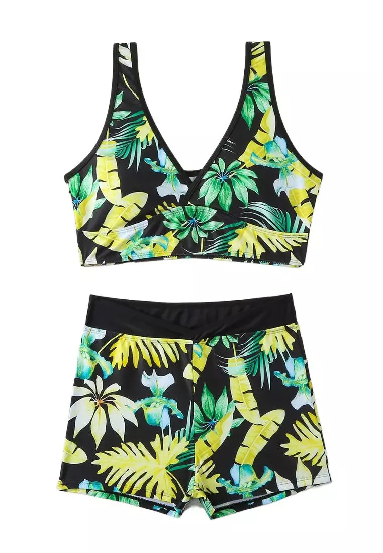 (2pcs)Sexy Printed Bikini Swimsuit
