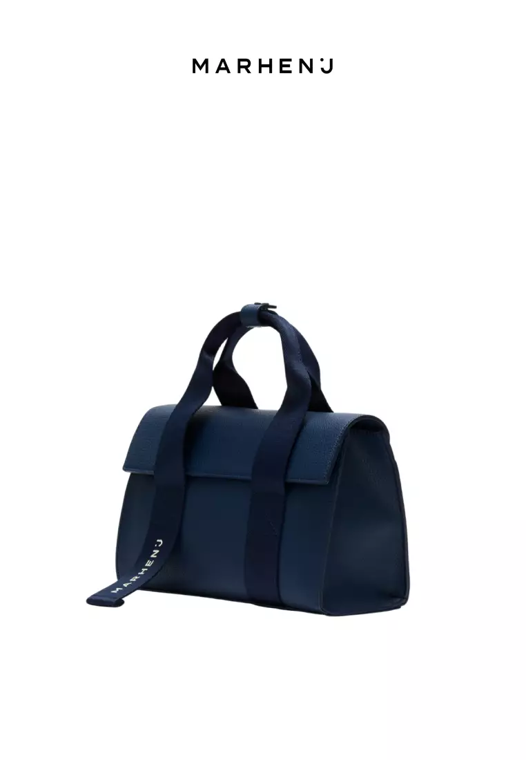 LUDY Vegan Leather Crossbody Bag Navy Blue