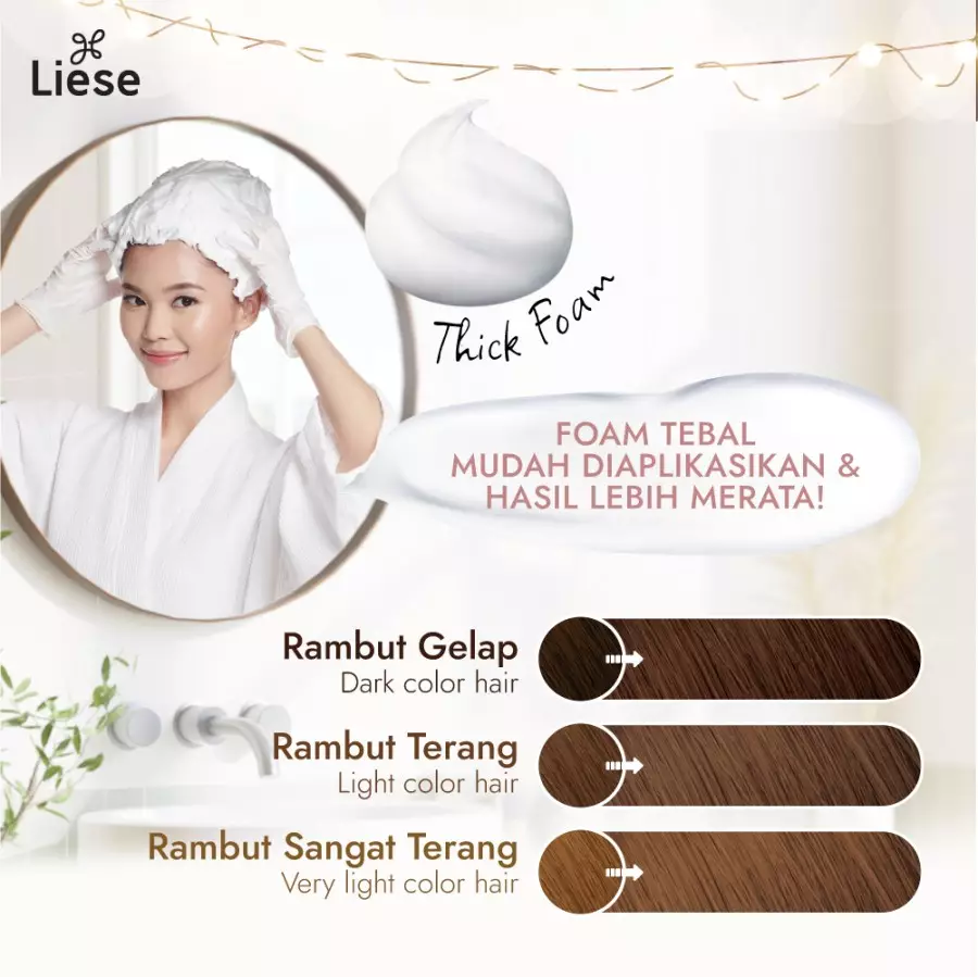 Jual KAO Liese Bubble Hair Color Foam Rose Tea Brown Twinpack Cat