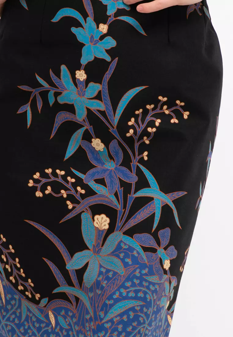 Skirt Pencil High Waist+Tricot Waffel