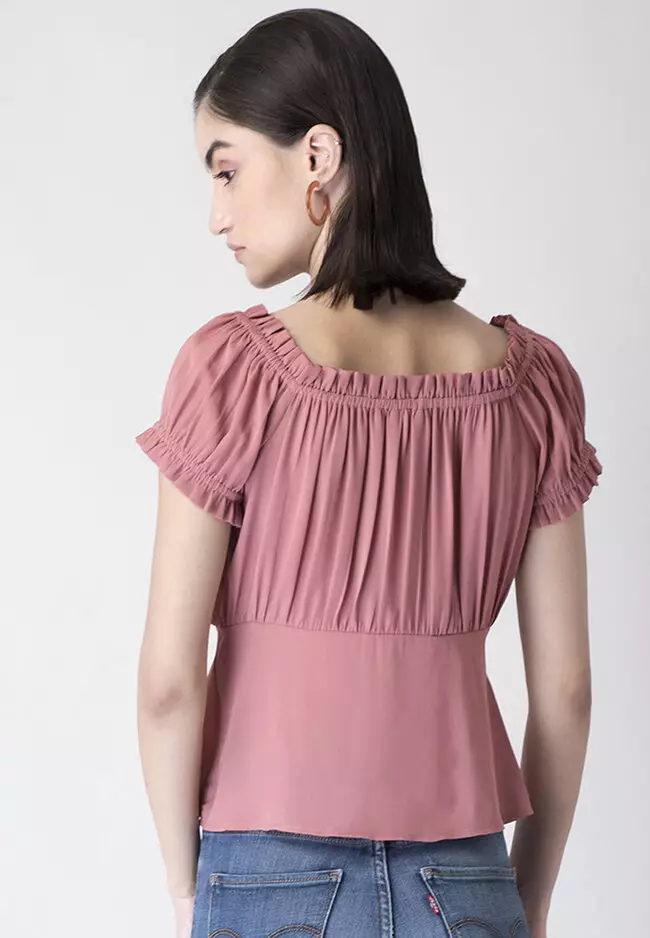 Buy Zalora Studios Peplum Top in Pink 2024 Online