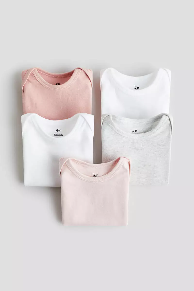 5-pack cotton bodysuits