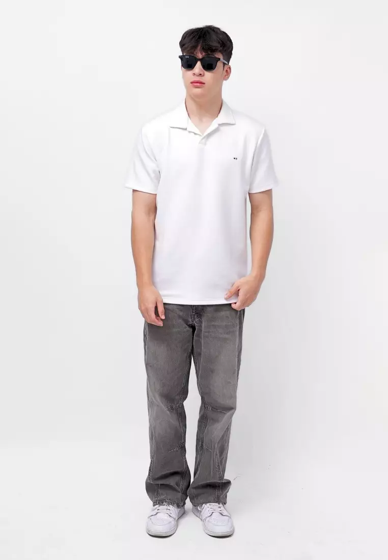 Ryusei Polo Pria Kaze Basic White