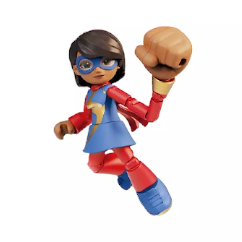 Blokees Spidey Amazing Level 03 Action Figure Ms Marvel Kamala - Biru/Merah