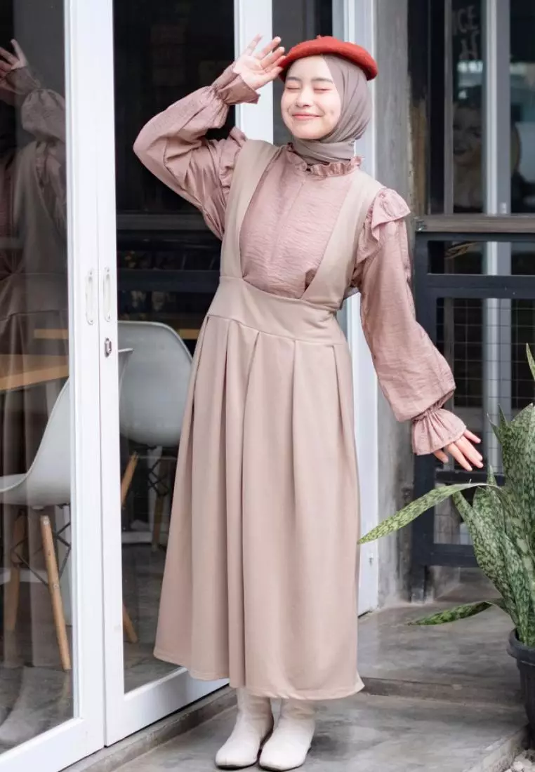 Saba Overall Dress Khaki M17363 R74S6