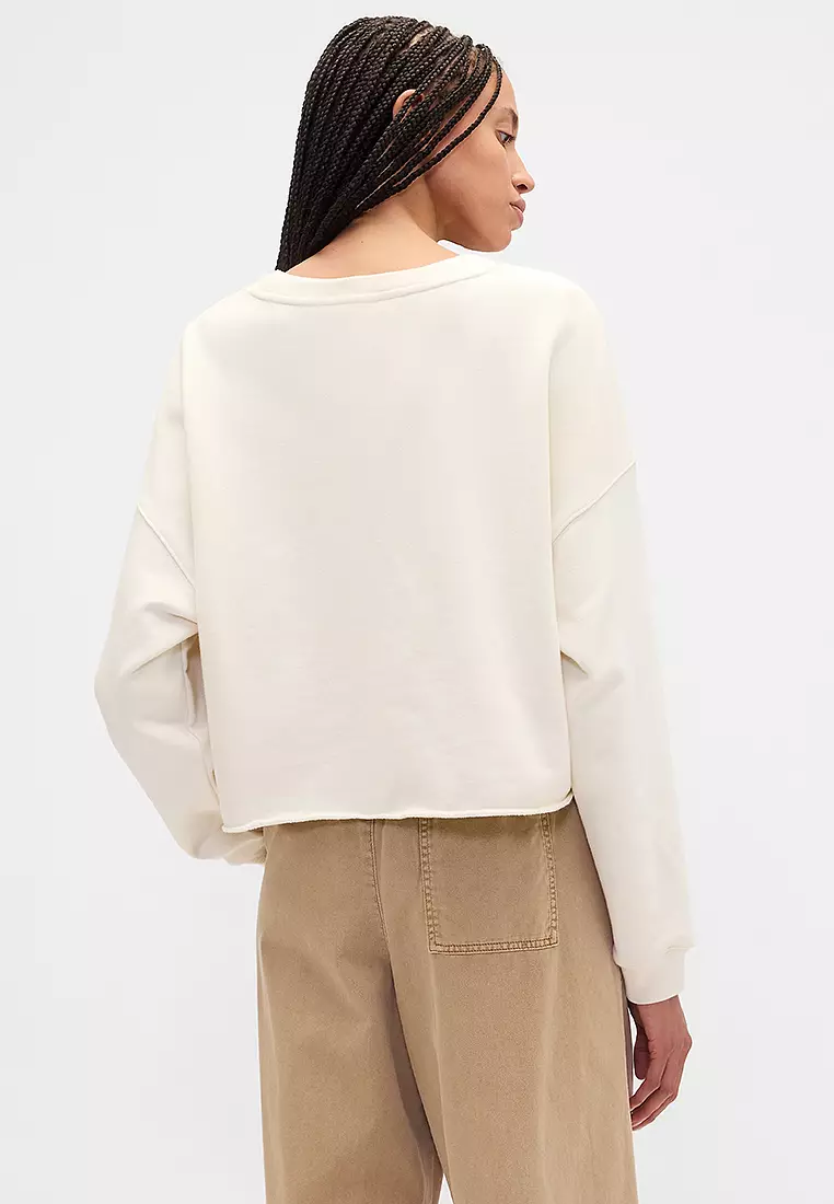 Crop Crew Neck Sweatshirt