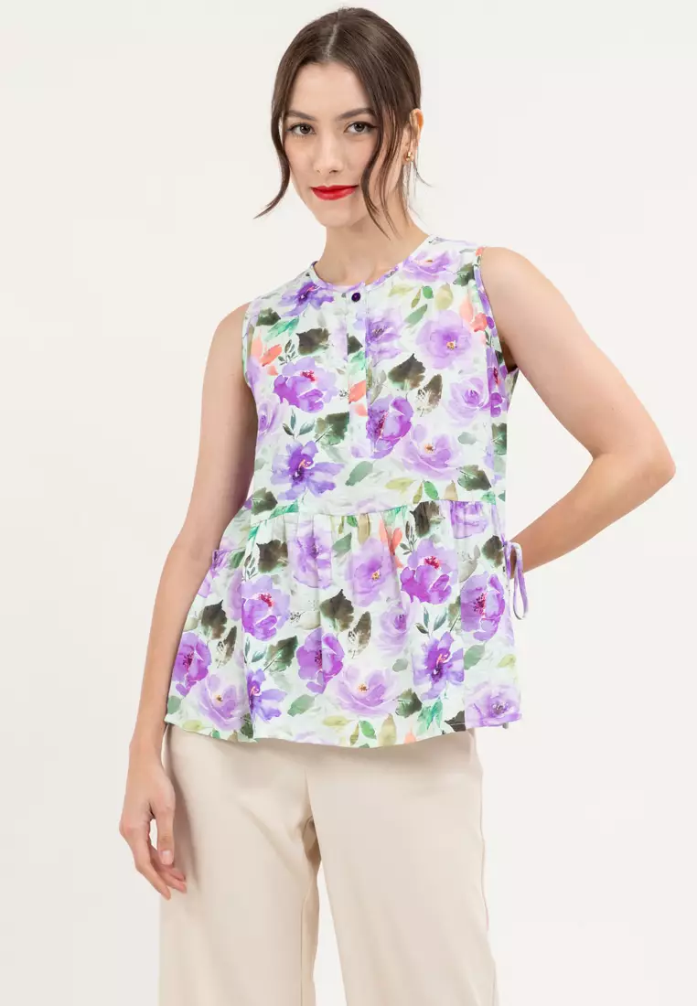 BADOMODA Lita Floral Babydoll Blouse