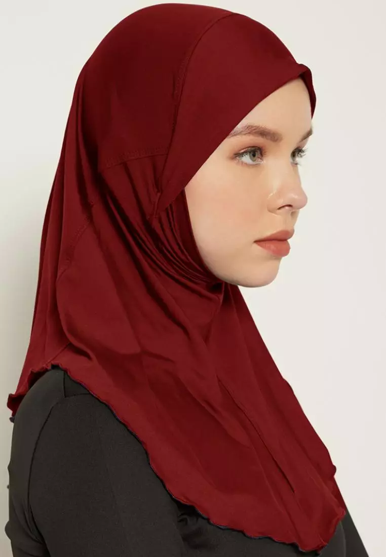 Td Active LH056 kerudung olahraga dengan penutup mulut hijab sport zeta