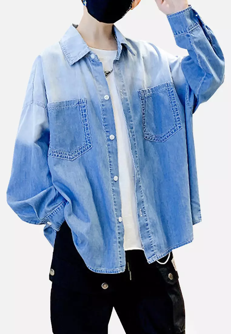 Gradient Blue Denim Jacket in 2023  Blue denim jacket, Blue denim, Denim  jacket