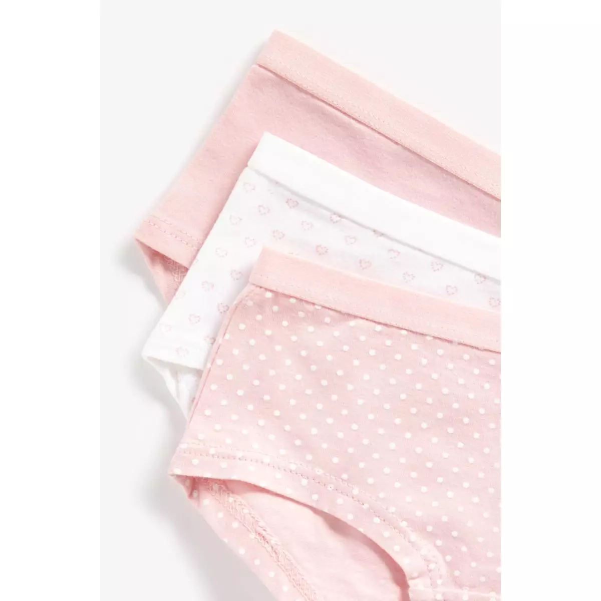 Mothercare Pink and White Hipster Briefs - 5 Pack - Set Pakaian Dalam Anak Perempuan (Pink)