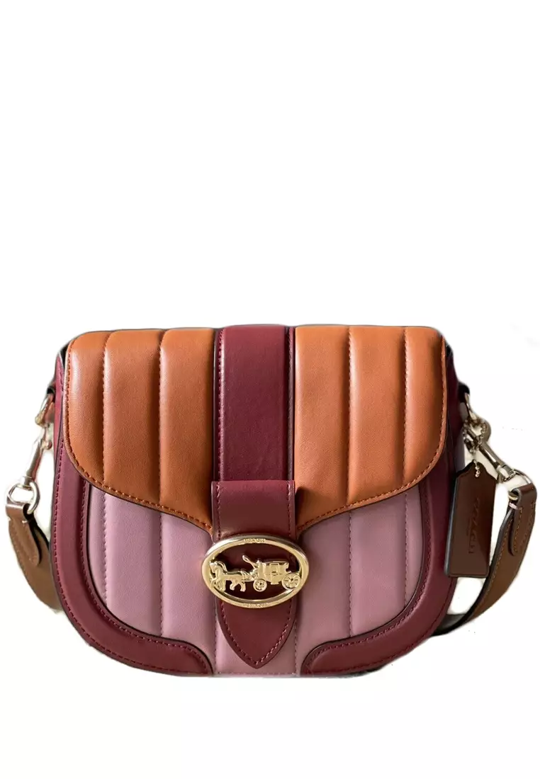 Coach colorblock deals saddle bag