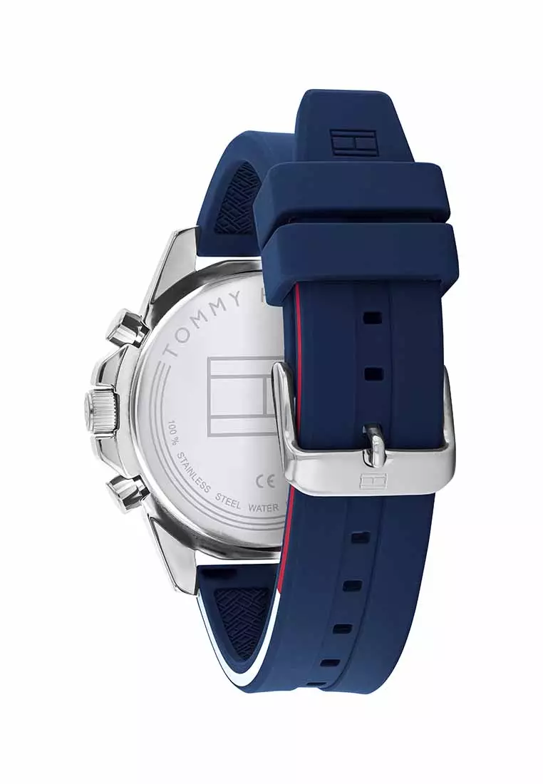 Buy Tommy Hilfiger Mason Men's Watch Blue Silicone Strap - Blue