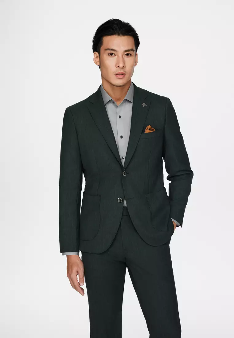 Wool Blend Suit Blazer