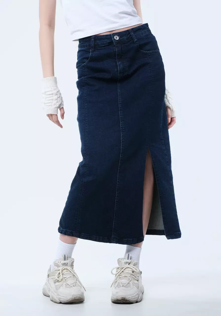 Rok Wanita Lucia Dark Blue