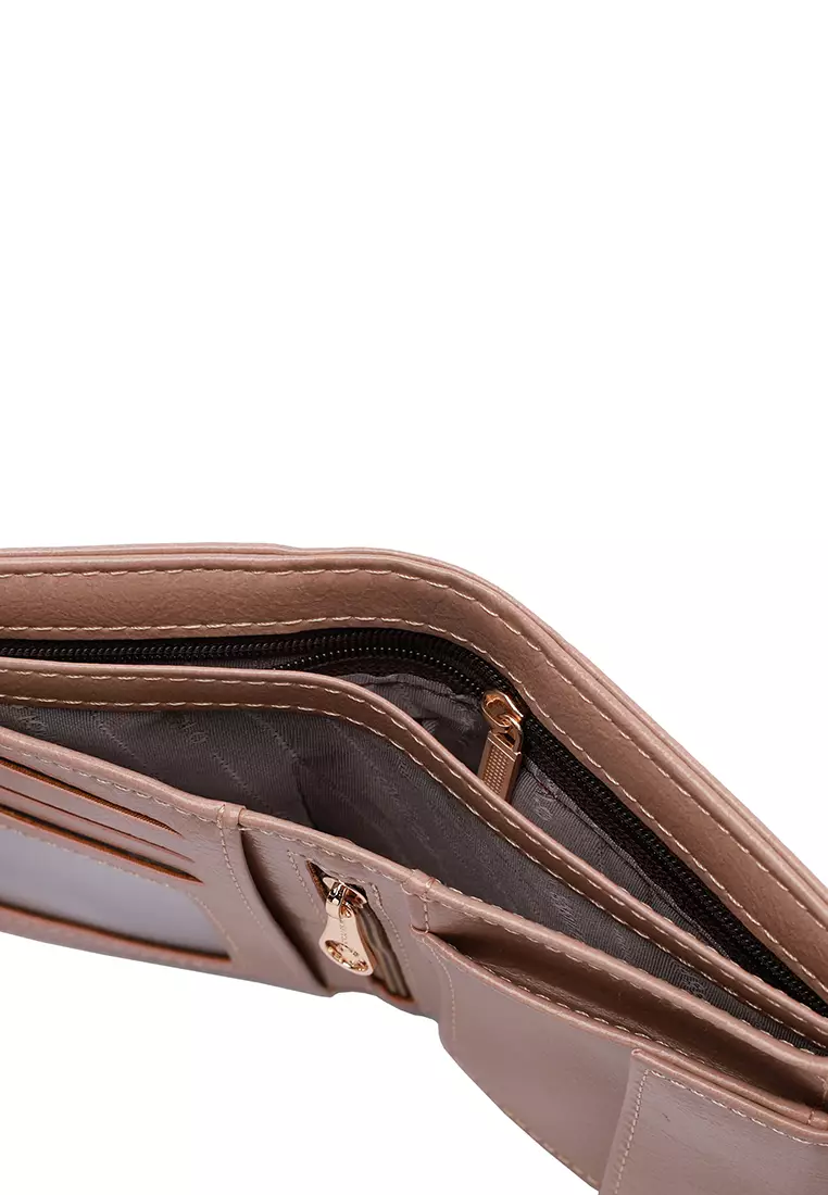 Women's Short Wallet / Purse - Beige