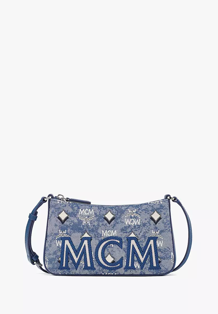 mcm monogram shoulder bag