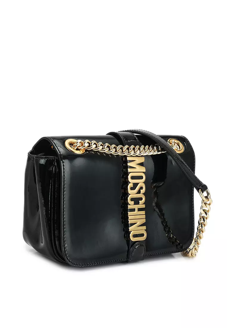 Moschino patent leather bag online