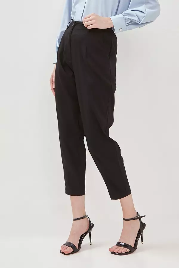 Minimal Panema Ankle Baggy Pants - Black