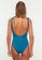 Trendyol green and blue Open Back Solid Swimsuit E0312US198B667GS_2