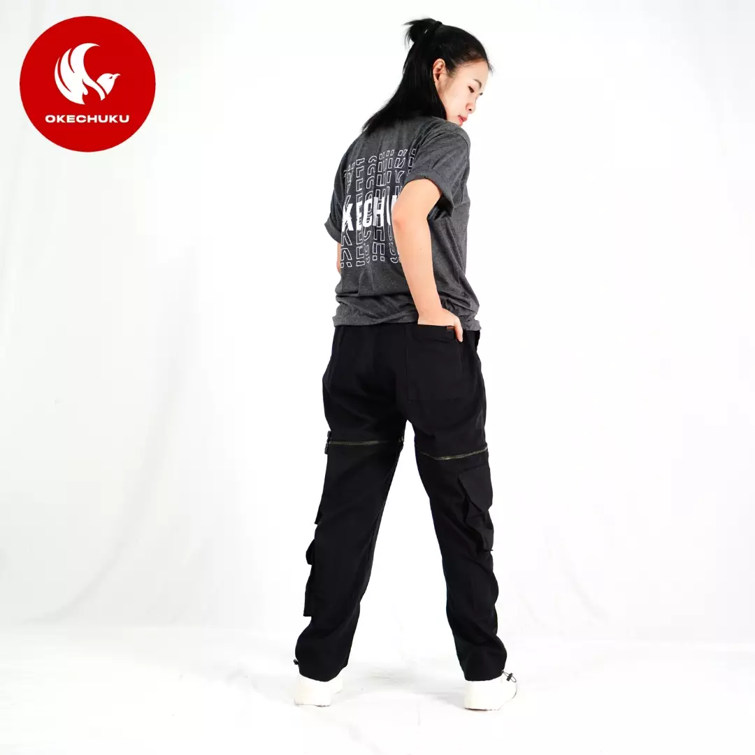 Okechuku JUSTINE Celana Cargo Panjang Pendek Celana Wanita Streetwear